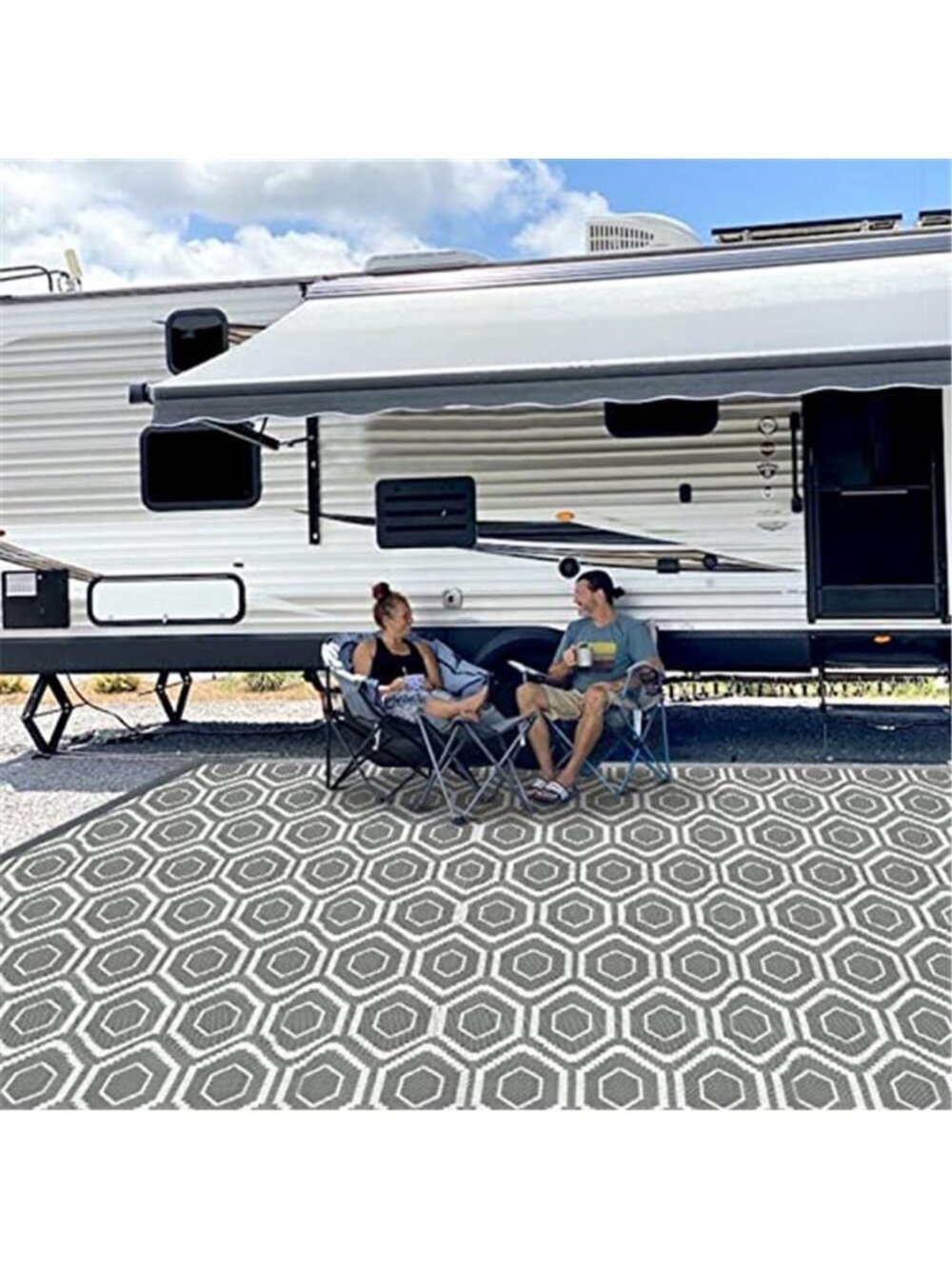 Outdoor Camping Rugs, 9x18 Outdoor Rug Patios Clearance Plastic Straw Reversible